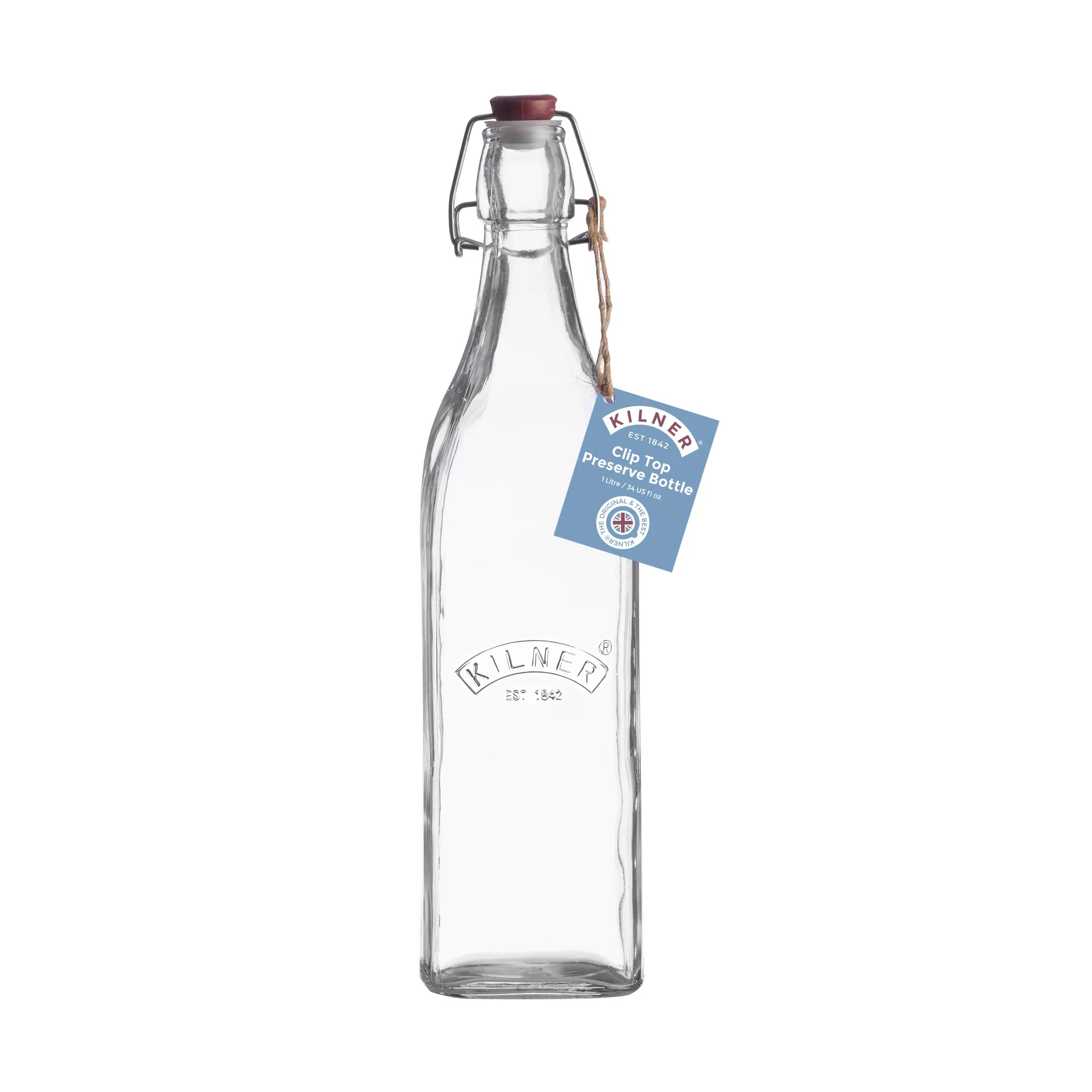 Kilner flaske med bøyle, Klar, 1 l Kilner