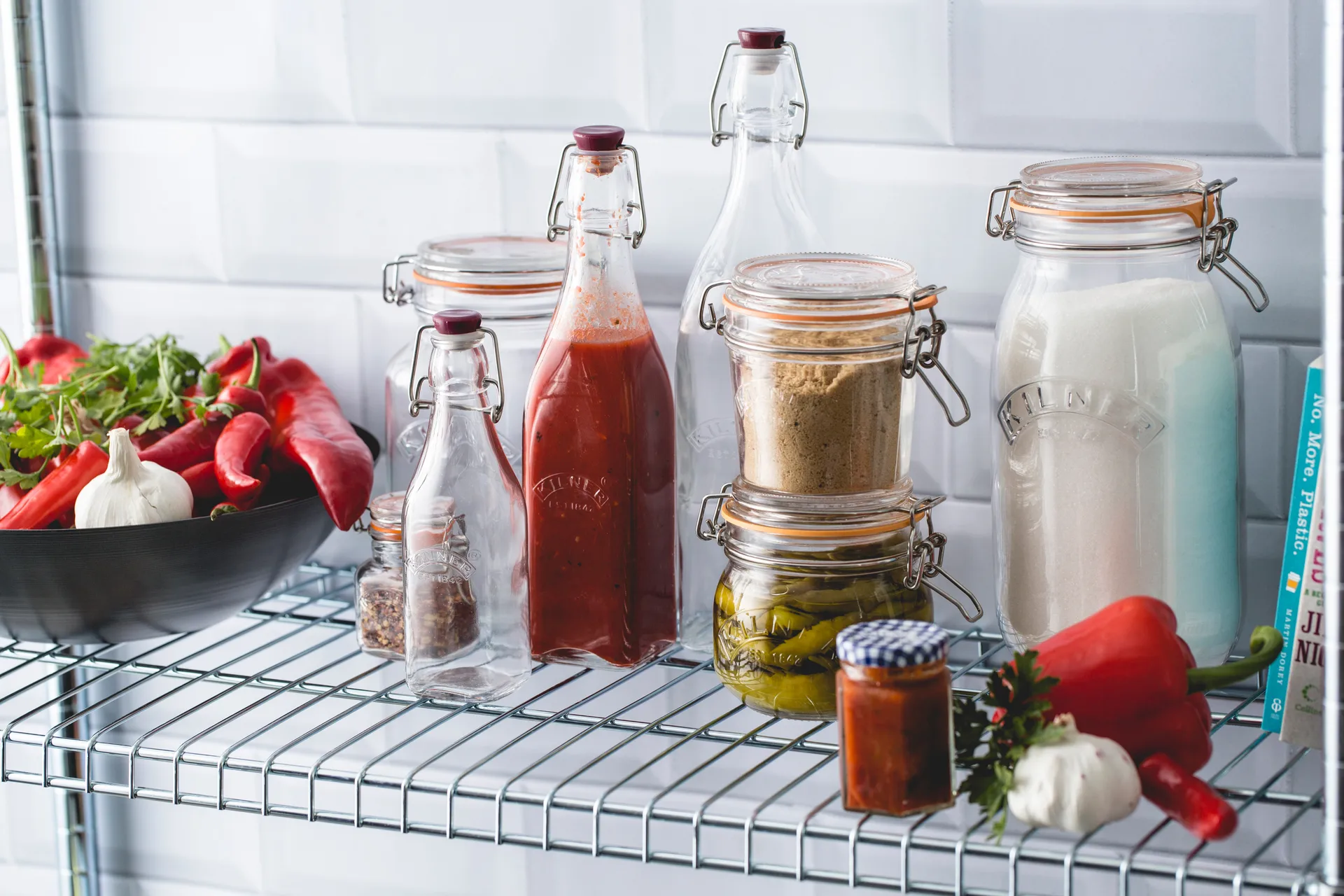 Kilner flaske med bøyle, Klar, 1 l Kilner