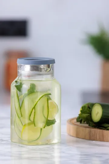 Kilner FRESH kjølekaraffel - Klar-grå, 1,2 L - Kilner