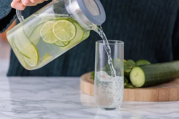 Kilner FRESH kjølekaraffel - Klar-grå, 1,2 L - Kilner