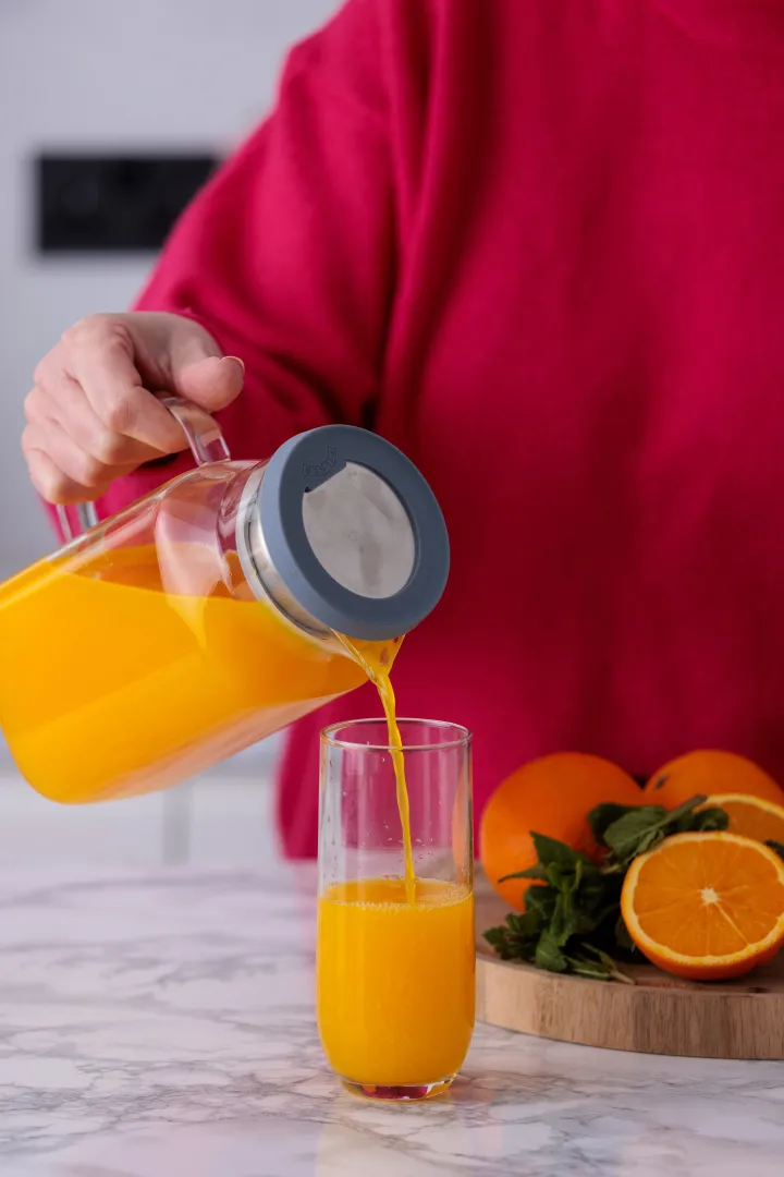 Kilner FRESH kjølekaraffel, Klar-grå, 1,2 L Kilner