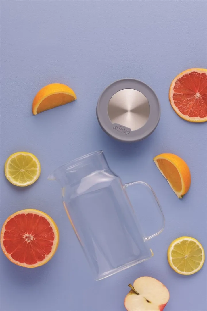 Kilner FRESH kjølekaraffel, Klar-grå, 1,2 L Kilner