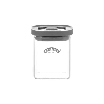 Kilner FRESH krydderkrukke firkantet - Klar-grå, 160 ml - Kilner