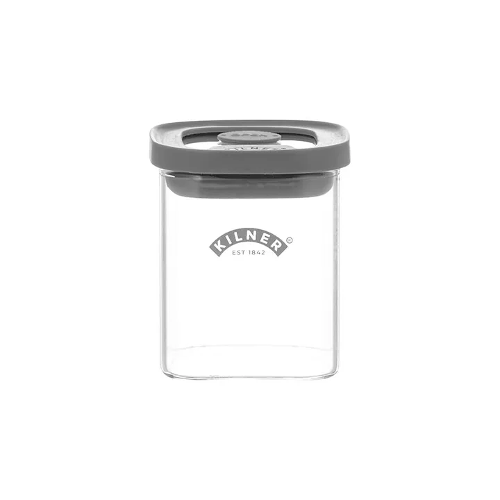 Kilner FRESH krydderkrukke firkantet - Klar-grå, 160 ml - Kilner