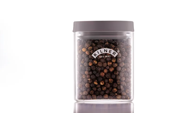 Kilner FRESH krydderkrukke firkantet - Klar-grå, 160 ml - Kilner