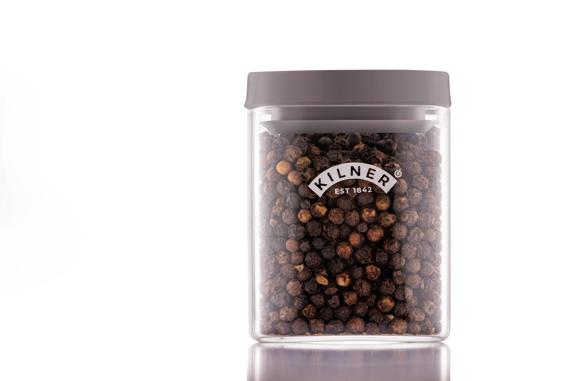 Kilner FRESH krydderkrukker, Klar-grå, 4-pakning, 160 ml Kilner