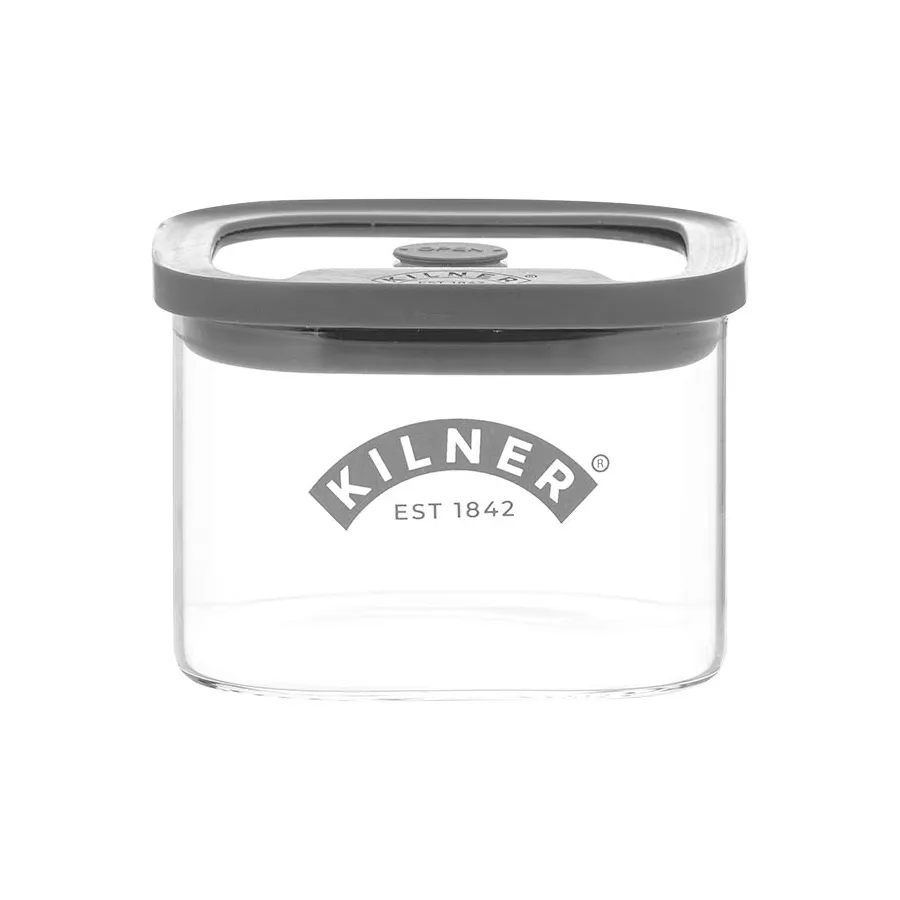 Kilner FRESH oppbevaringskrukke, Klar-grå, 0,5 L Kilner