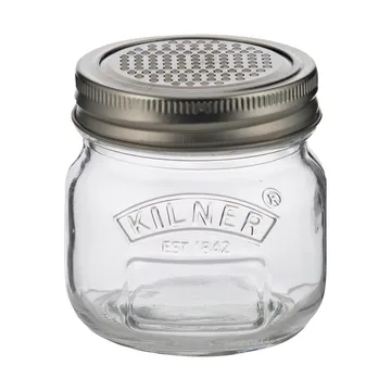Kilner oppbevaringskrukke med rive-lokk - Sølv-klar, 250 ml - Kilner