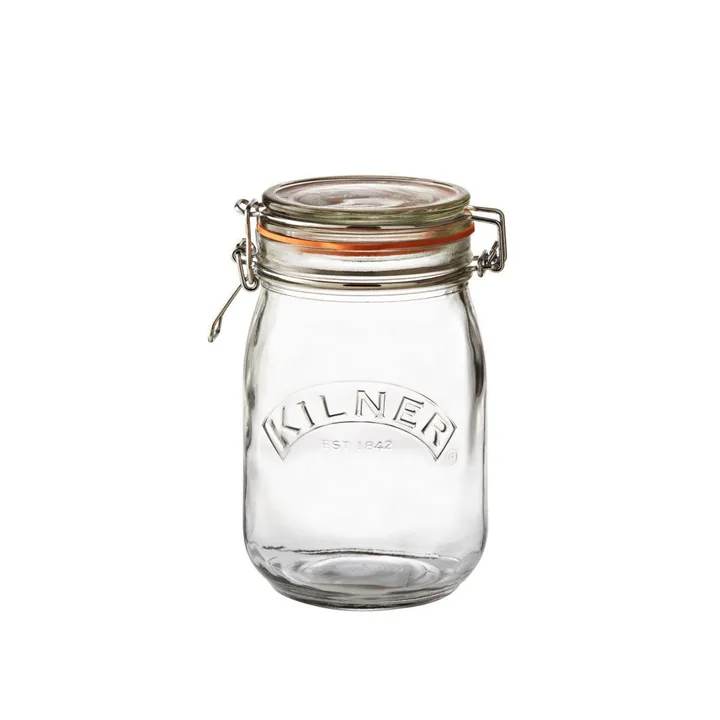 Kilner rund boks med bøyle - Klar, 1 L - Kilner