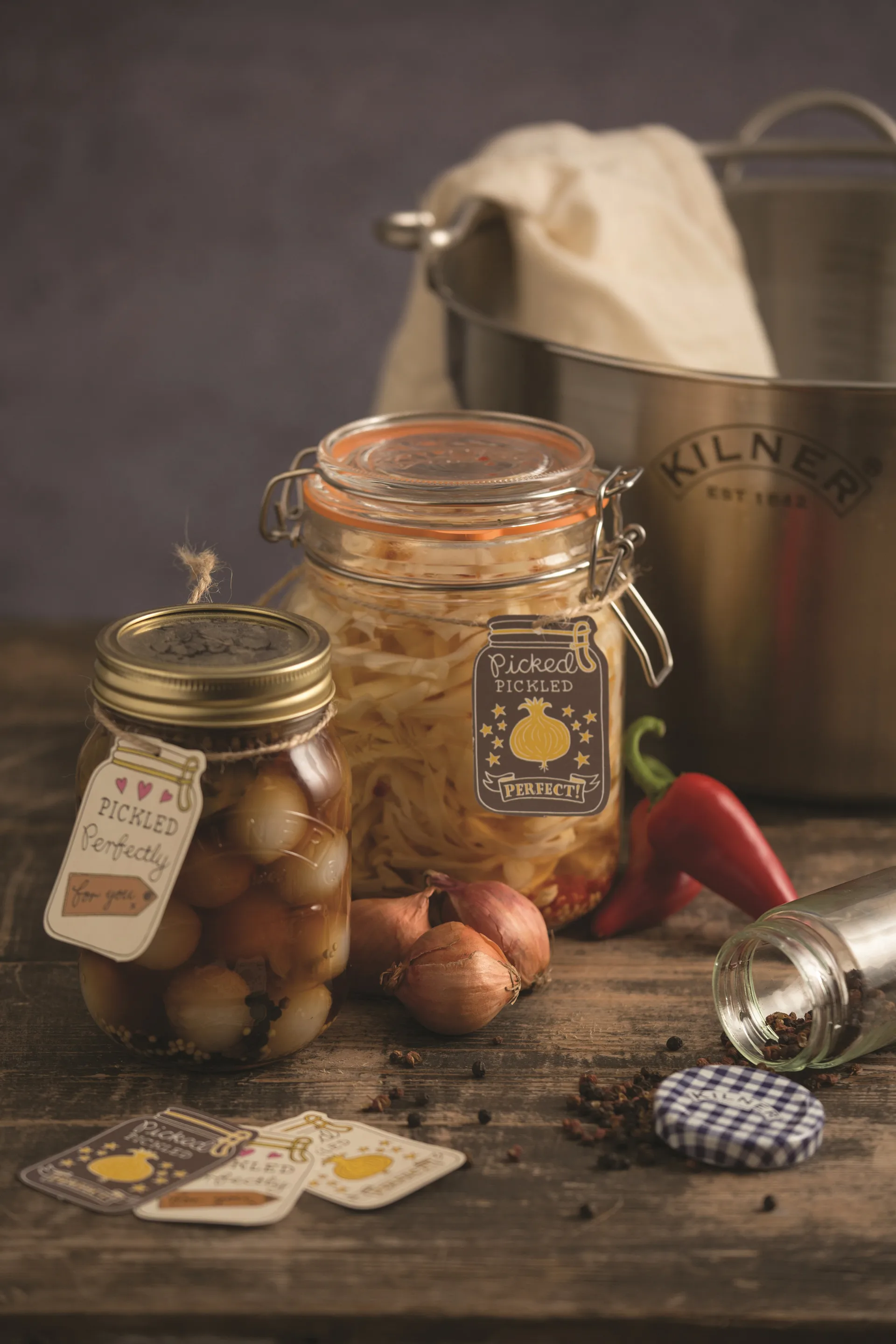 Kilner rund boks med bøyle, Klar, 1 L Kilner
