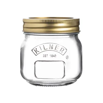 Kilner rund konserveringsglass - Klar-gull, 250 ml - Kilner