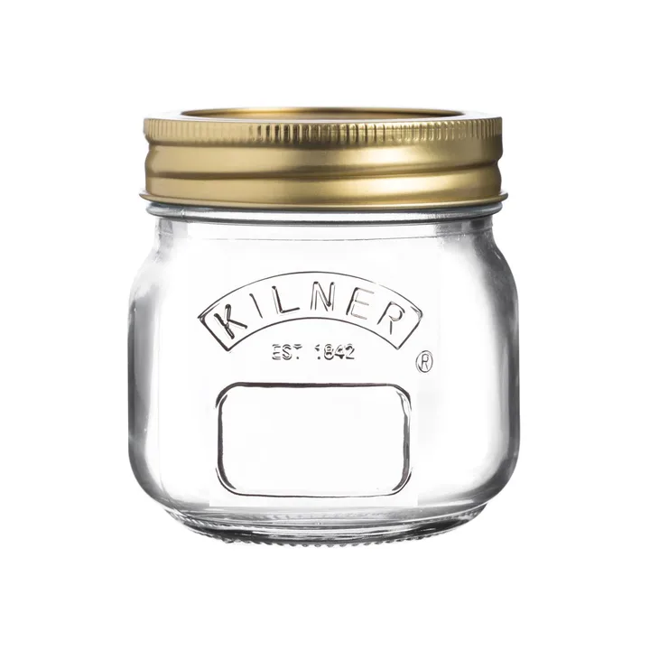 Kilner rund konserveringsglass - Klar-gull, 250 ml - Kilner
