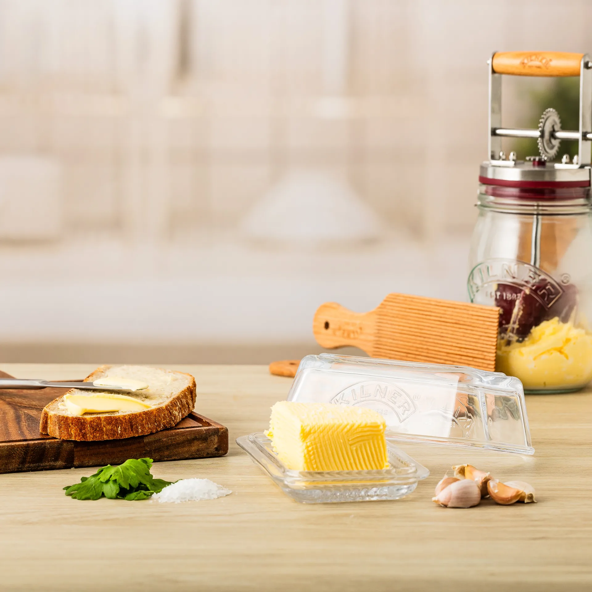 Kilner smørboks, Klar Kilner