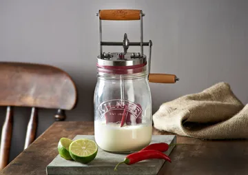 Kilner smørkjerne - Klar-rød, 1 L - Kilner