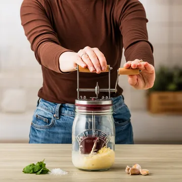 Kilner smørkjerne - Klar-rød, 1 L - Kilner