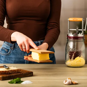 Kilner smørspade - Lyst tre, 2-pakning - Kilner