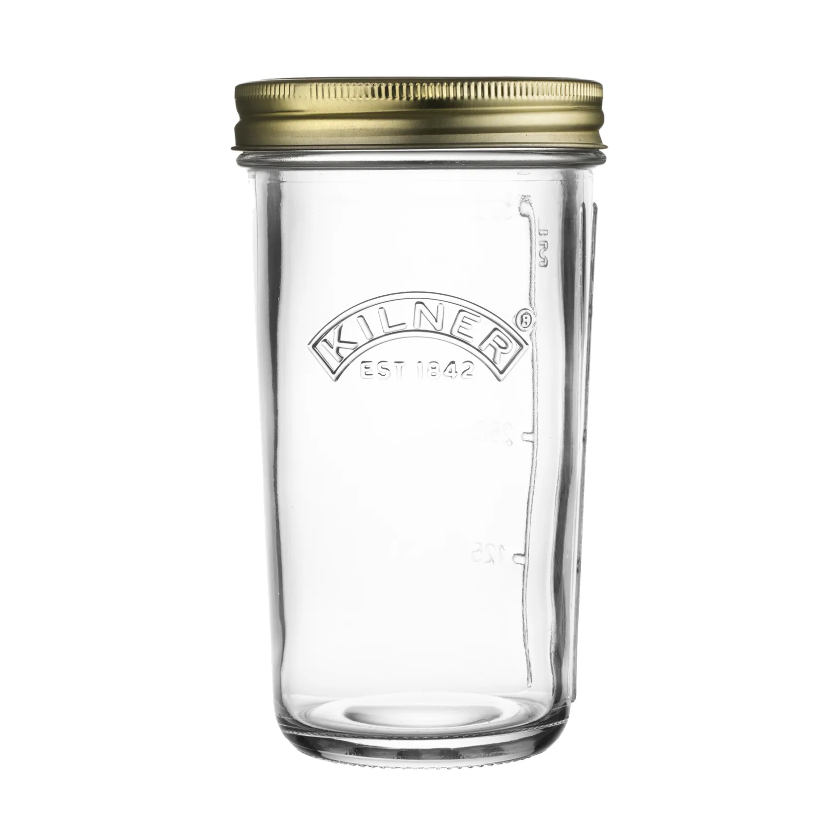 Kilner WIDE konserveringsglass, Klar-gull, 0,5 L Kilner