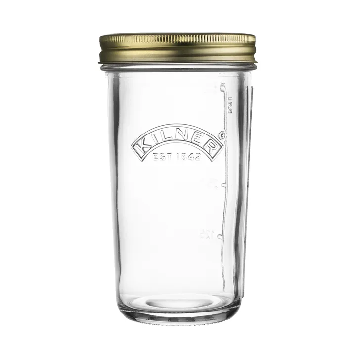 Kilner WIDE konserveringsglass - Klar-gull, 0,5 L - Kilner