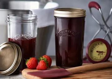 Kilner WIDE konserveringsglass - Klar-gull, 0,5 L - Kilner