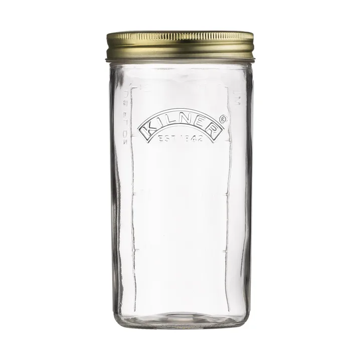 Kilner WIDE konserveringsglass - Klar-gull, 1 L - Kilner