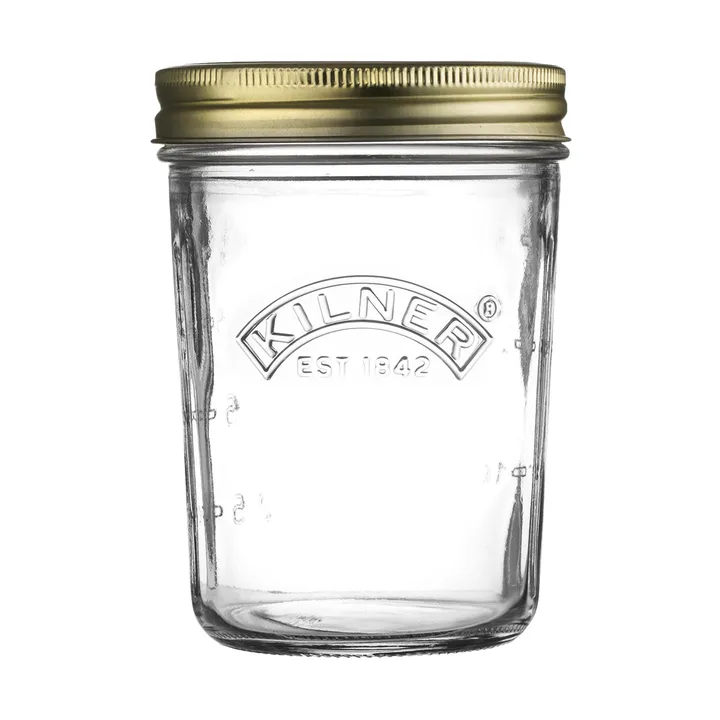 Kilner WIDE konserveringsglass - Klar-gull, 350 ml - Kilner