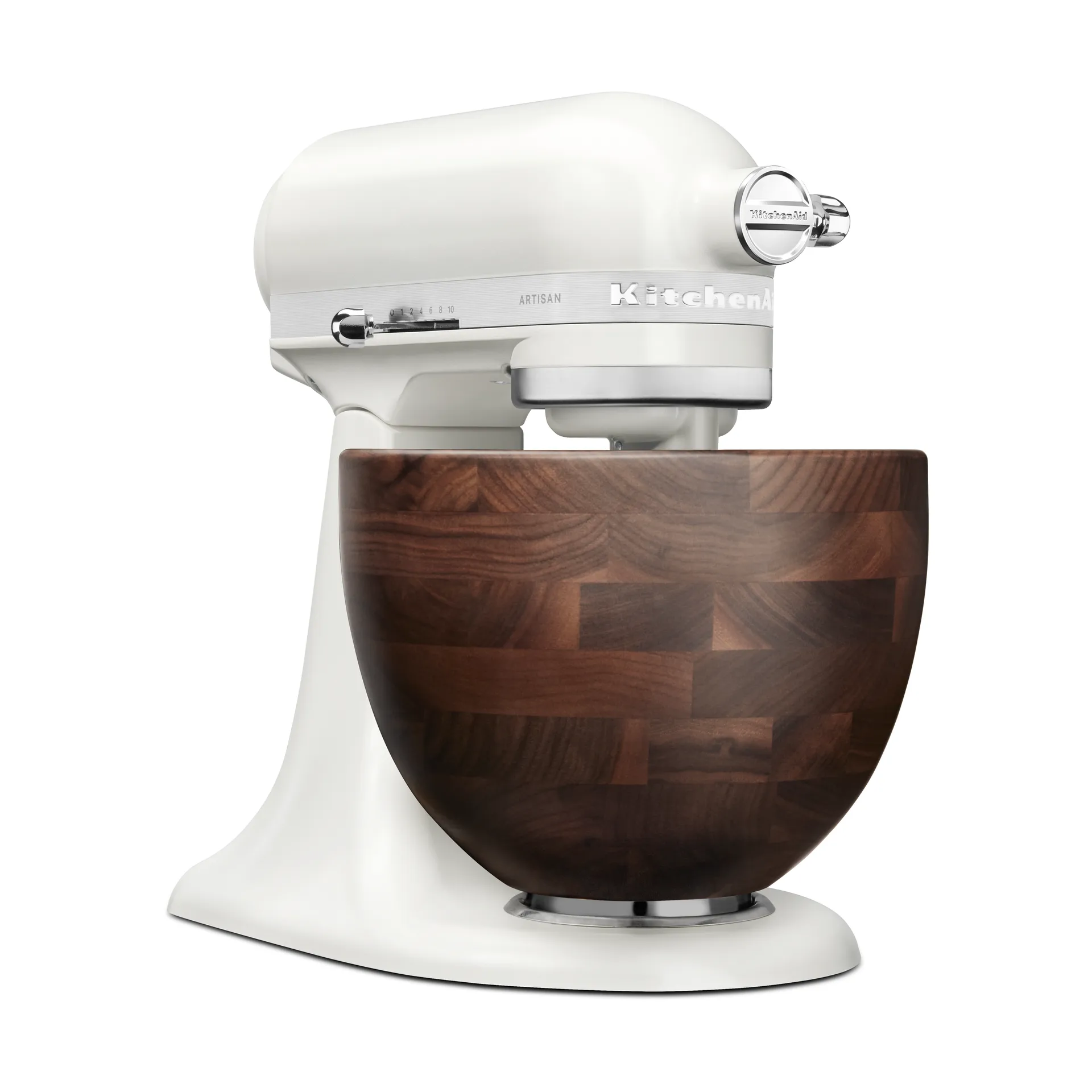 Aritsan 5KSM156 kjøkkenmaskin med treskål 4,7 l, Porcelain white-walnut KitchenAid