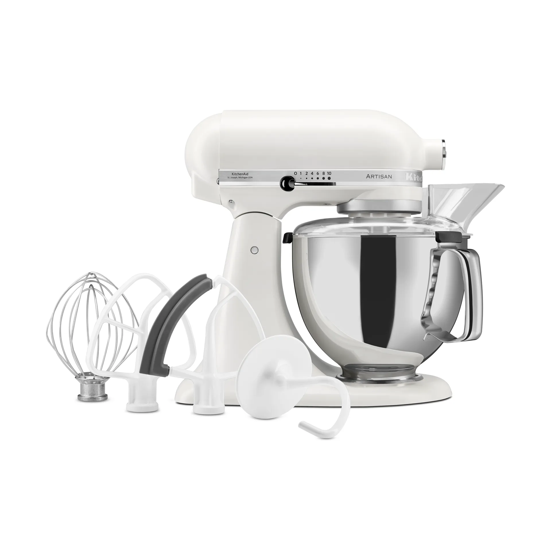 Artisan 5KSM175 kjøkkenmaskin med ekstra tilbehør 4,8 L, Porcelain white KitchenAid