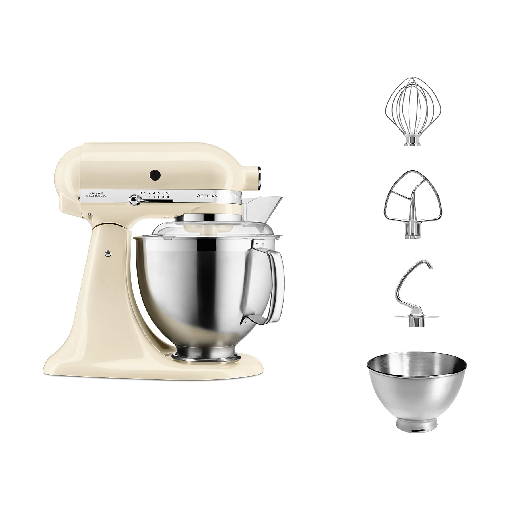 Artisan 5KSM185 kjøkkenmaskin premium 4,8 L, Almond cream KitchenAid