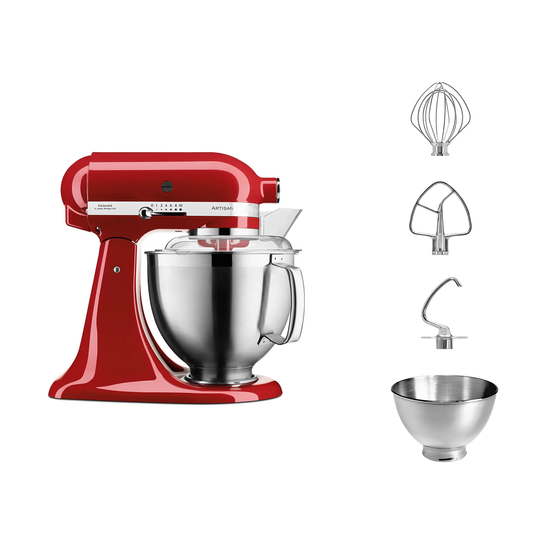 Artisan 5KSM185 kjøkkenmaskin premium 4,8 L, Empire red KitchenAid