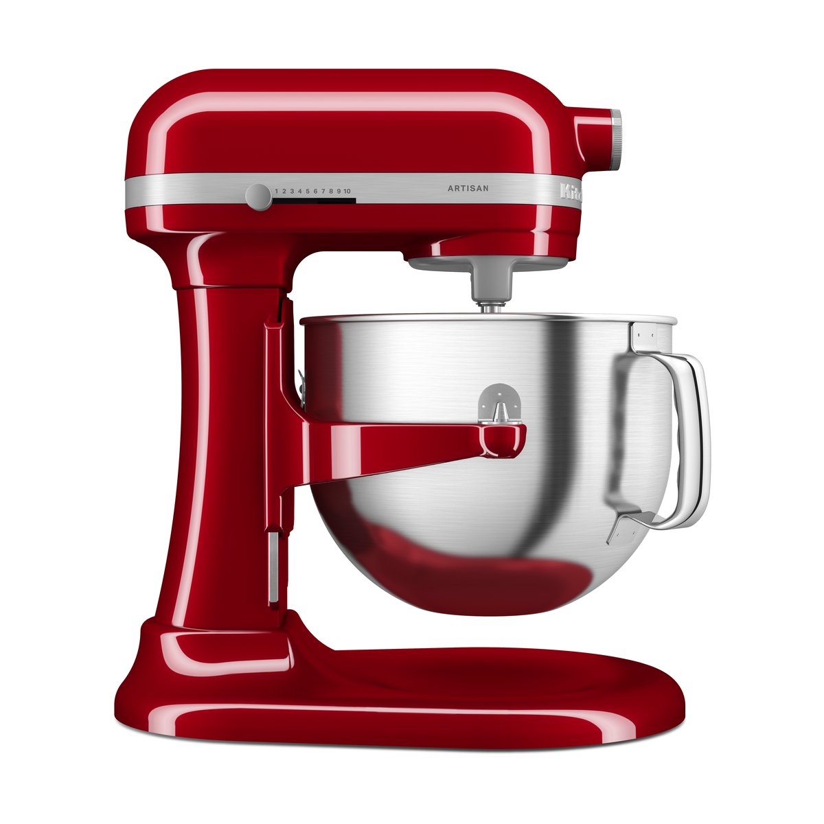 KitchenAid - Artisan kjøkkenmaskin med bolleløft 5KSM70SHXEER 6,6L rød