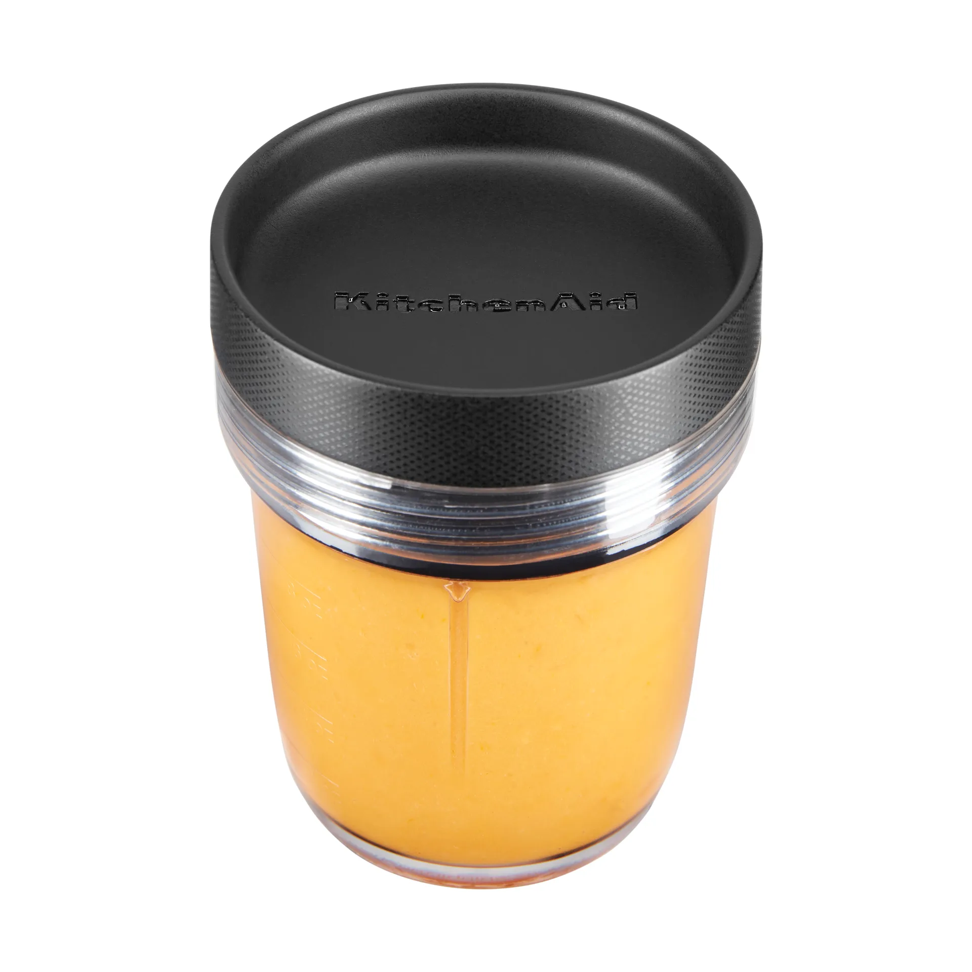K400+K150 beholder med lokk+kniv 200 ml 2-pakning, Transparent KitchenAid
