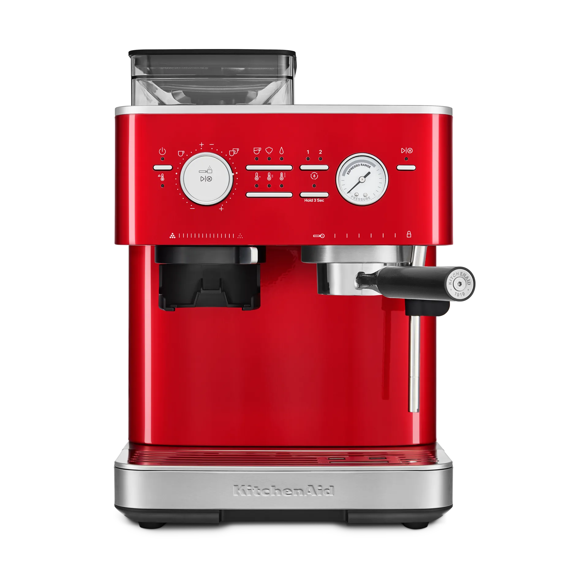 KitchenAid halvautomatisk espressomaskin med kvern, Candy apple KitchenAid