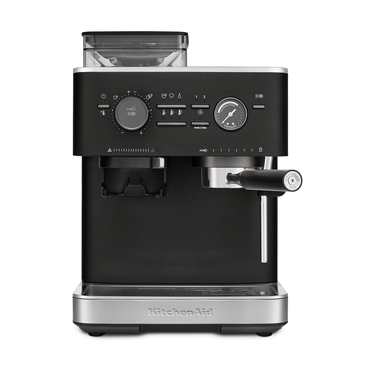 KitchenAid KitchenAid halvautomatisk espressomaskin med kvern Cast iron black
