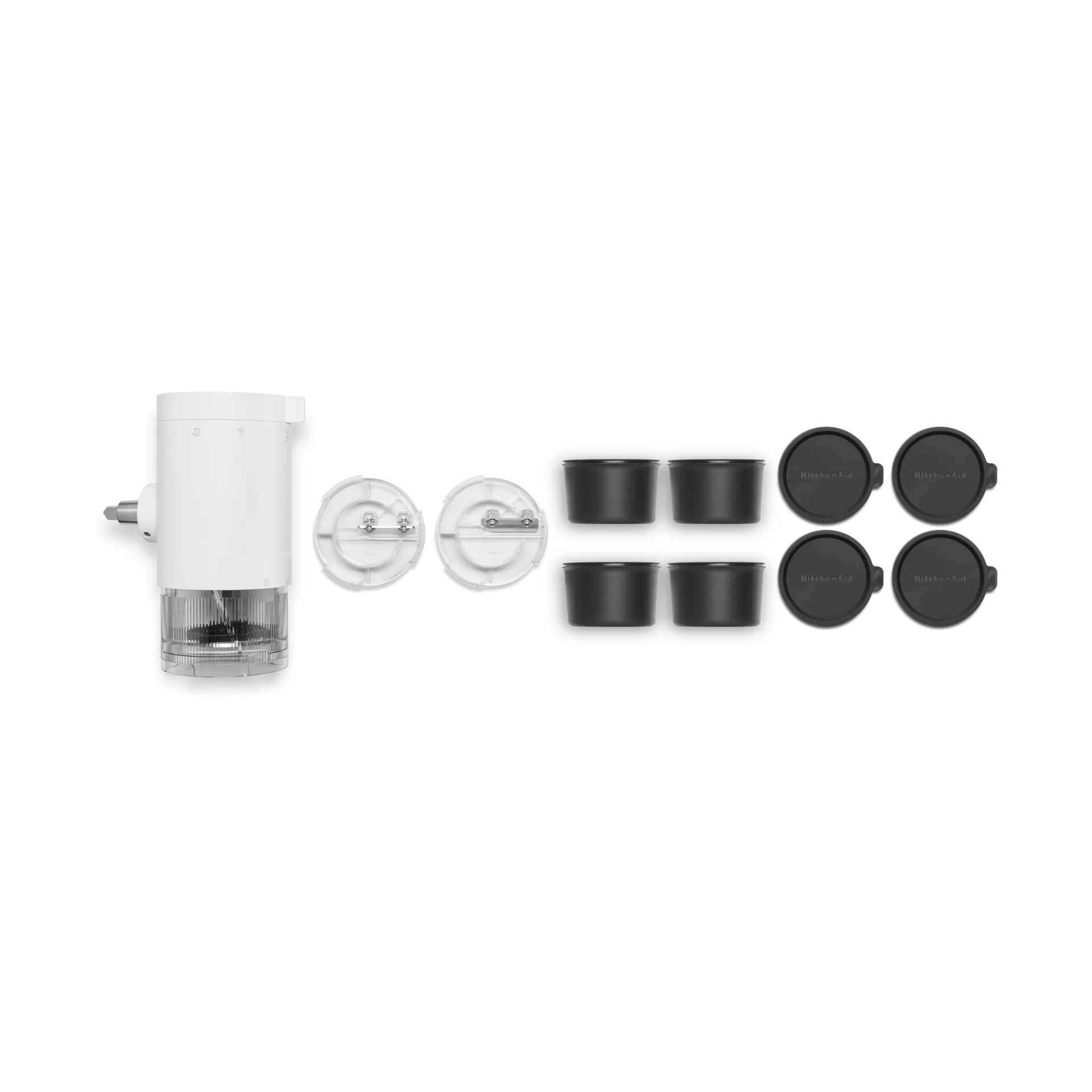 KitchenAid isknuser til kjøkkenmaskin, White KitchenAid