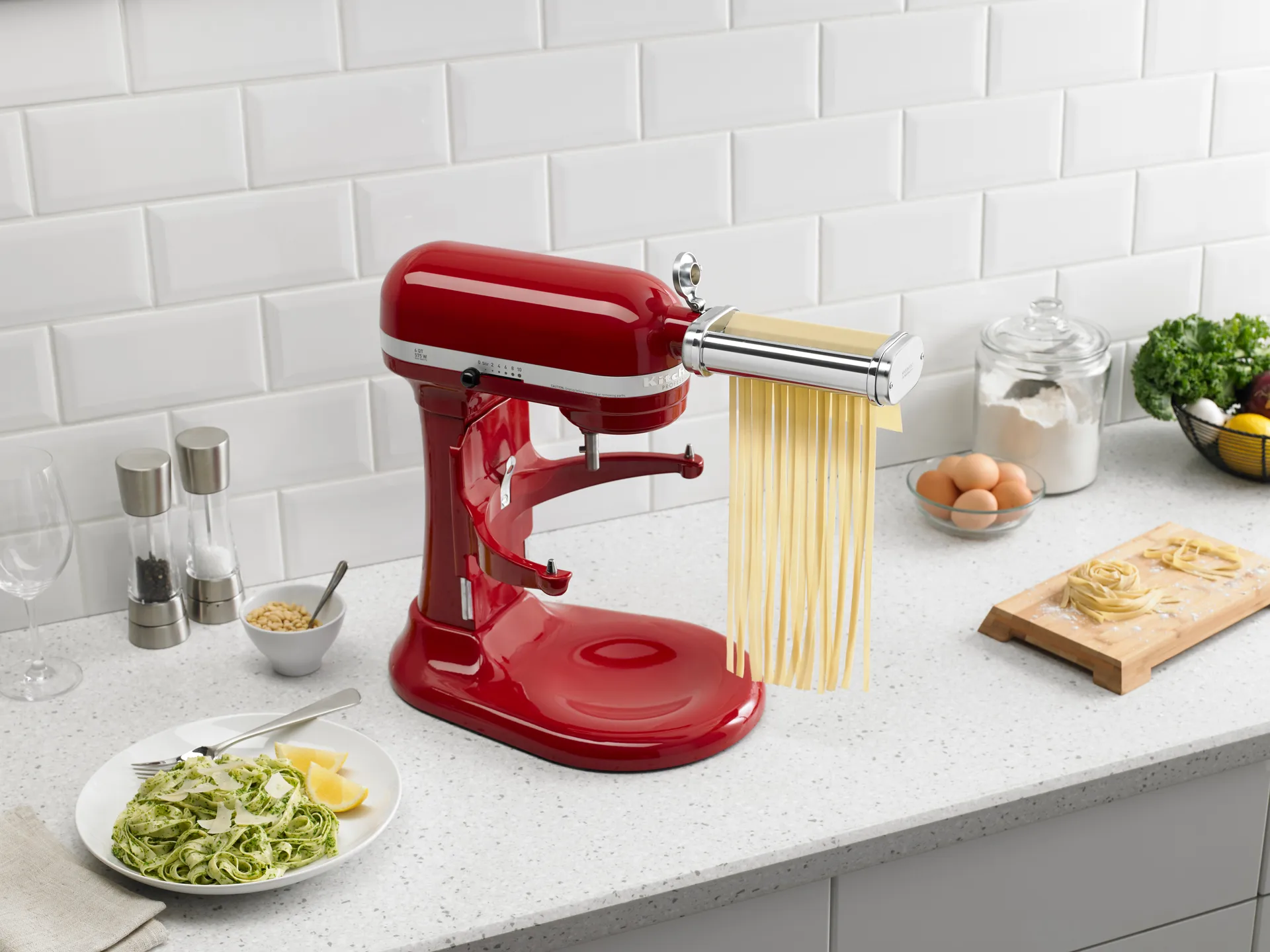 KitchenAid pastavals sett til kjøkkenmaskin, Stainless steel KitchenAid