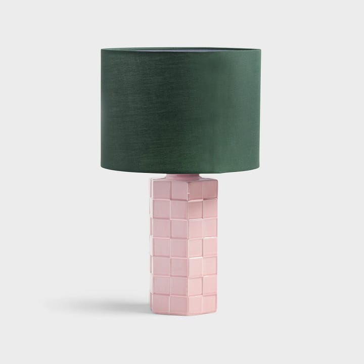 Check bordlampe 42 cm - Rosa-grønn - &Klevering