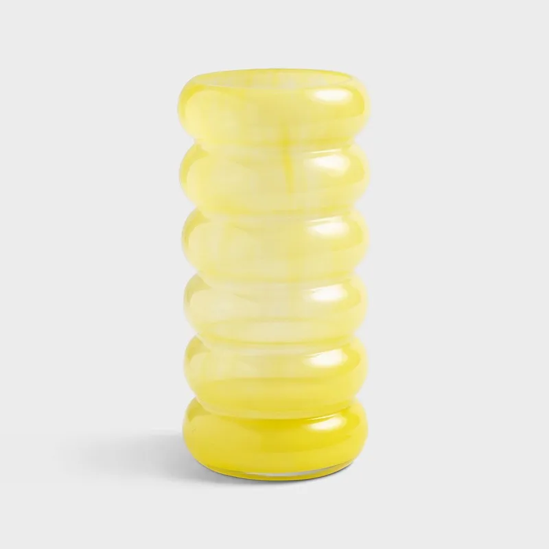 Chubby Vase 21 cm, Yellow &Klevering