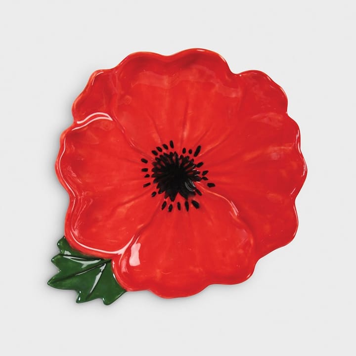 Poppy skål Ø21 cm, Rød &Klevering