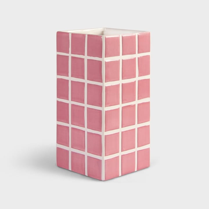 Tile Vase 21 cm, Rosa &Klevering