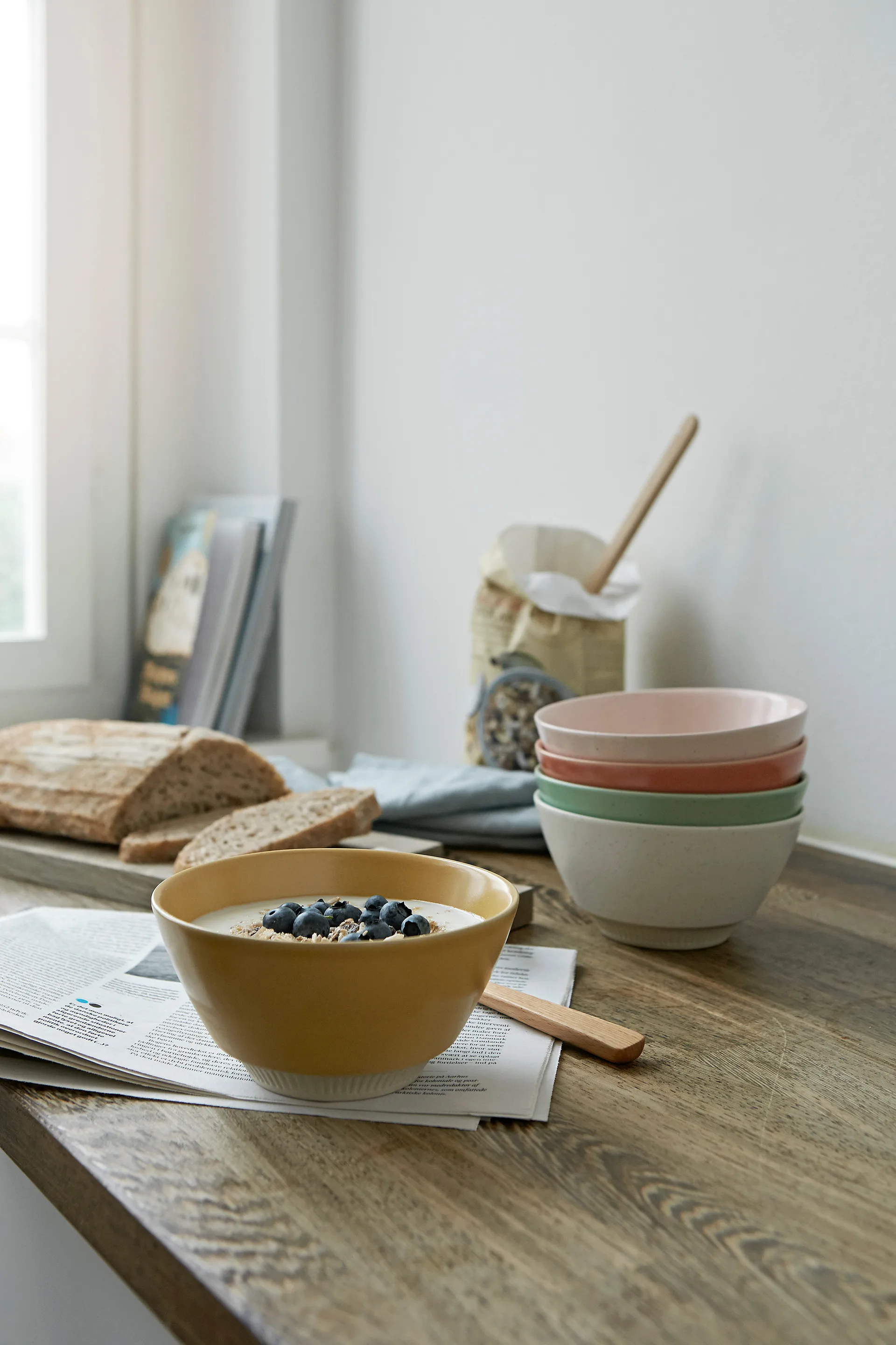 Colorit skål Ø 14 cm, Rosa Knabstrup Keramik