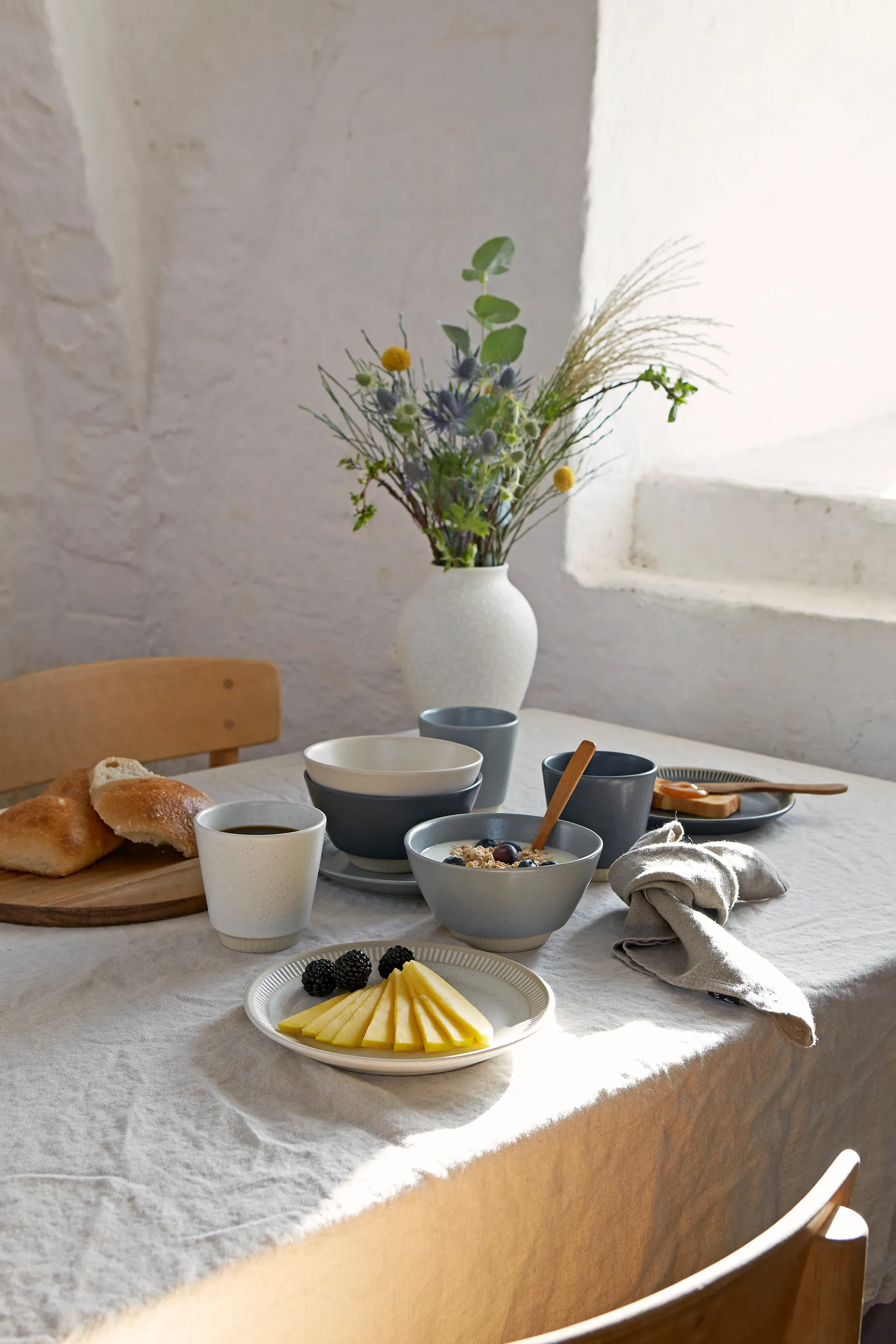 Colorit tallerken Ø 19 cm, Sand Knabstrup Keramik