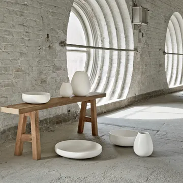 Earth vase 19 cm - Hvit - Knabstrup Keramik