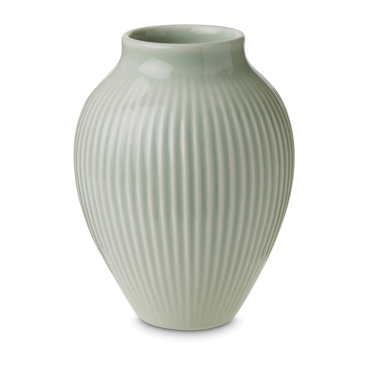 Knabstrup Keramik - Ripple vase 12,5 cm mint