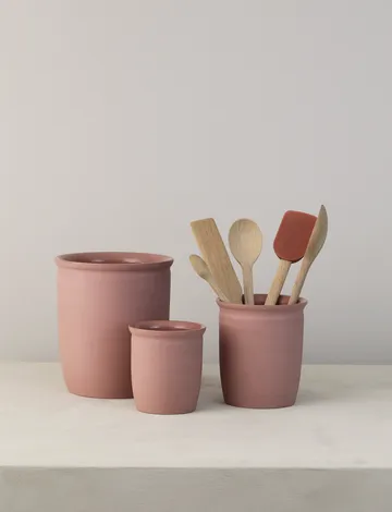 Knabstrup syltekrukke - Dark rose, 0,5 L - Knabstrup Keramik