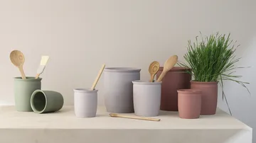 Knabstrup syltekrukke - Dark rose, 1 L - Knabstrup Keramik