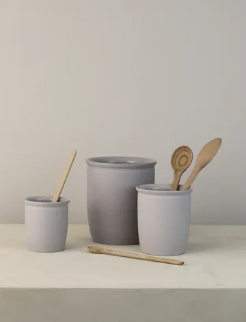 Knabstrup syltekrukke - Grey, 2 L - Knabstrup Keramik