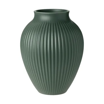 Knabstrup vase ripple matt celadon green - 12,5 cm - Knabstrup Keramik
