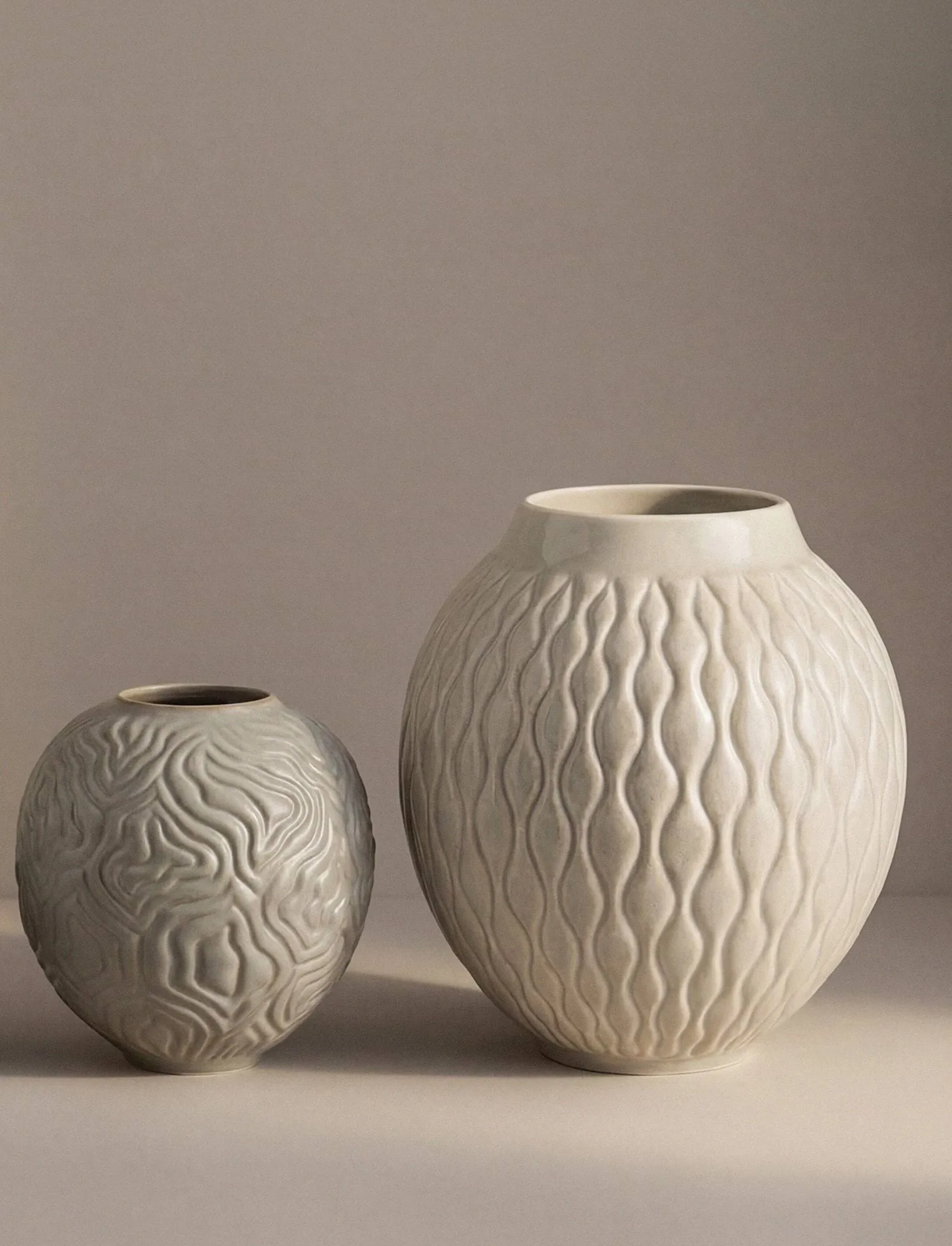 Solum vase, Ask, 24 cm Knabstrup Keramik
