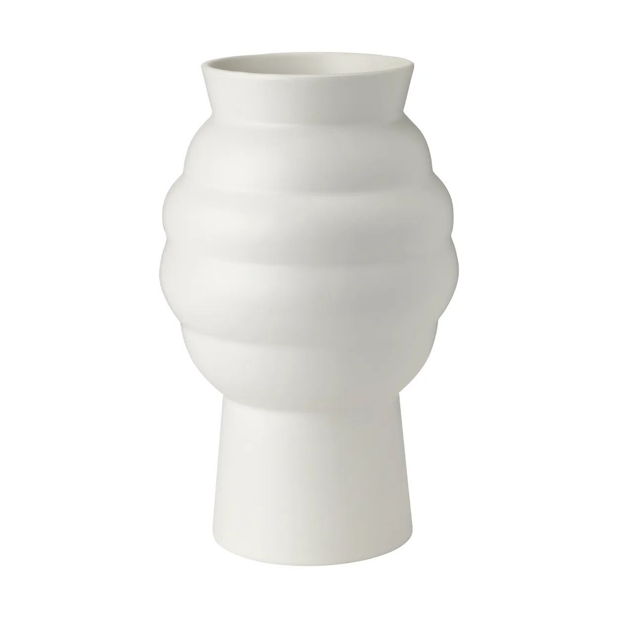 Knabstrup Keramik Tortus Archie vase nr. 2 23,5 cm White