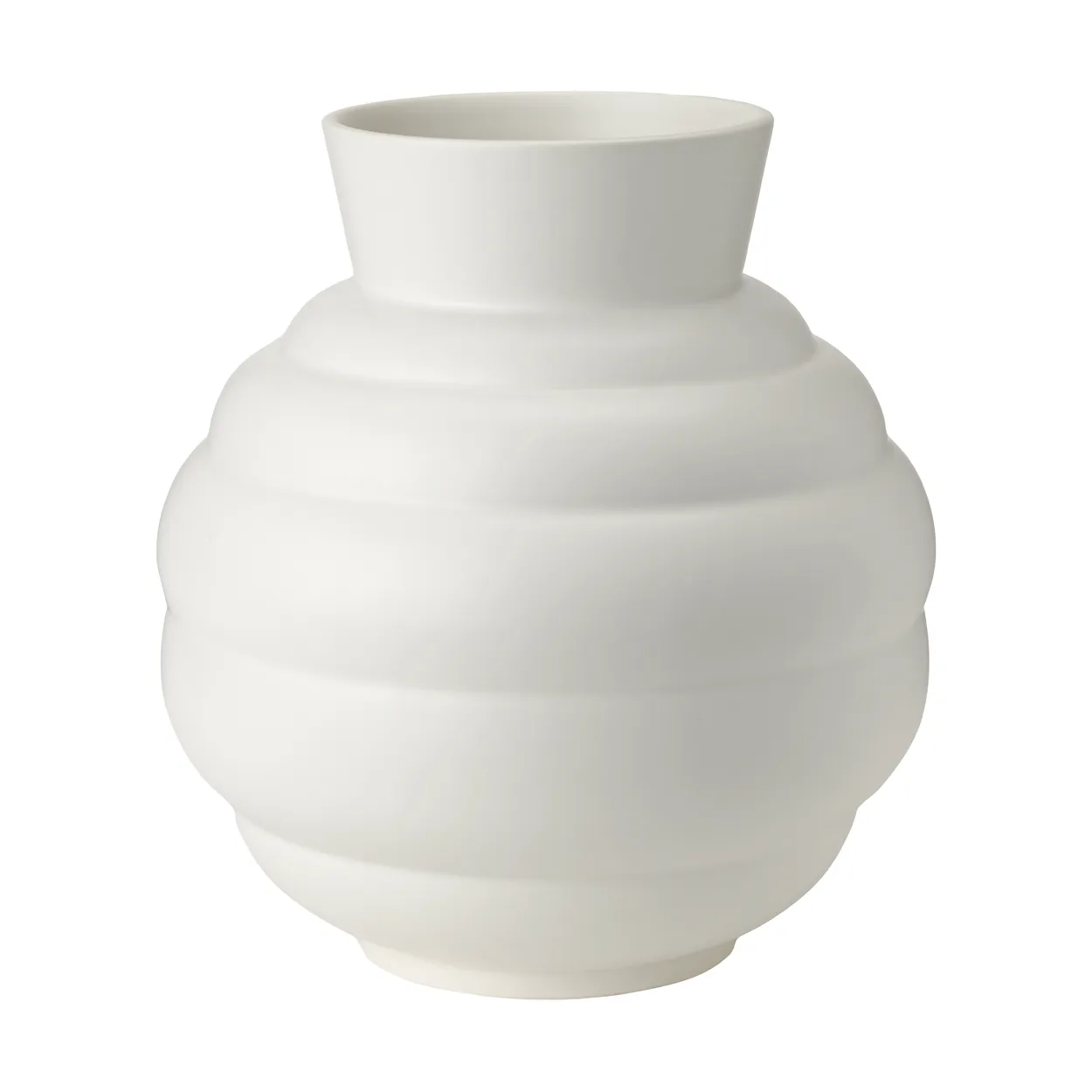 Knabstrup Keramik Tortus Archie vase nr. 3 26,5 cm White